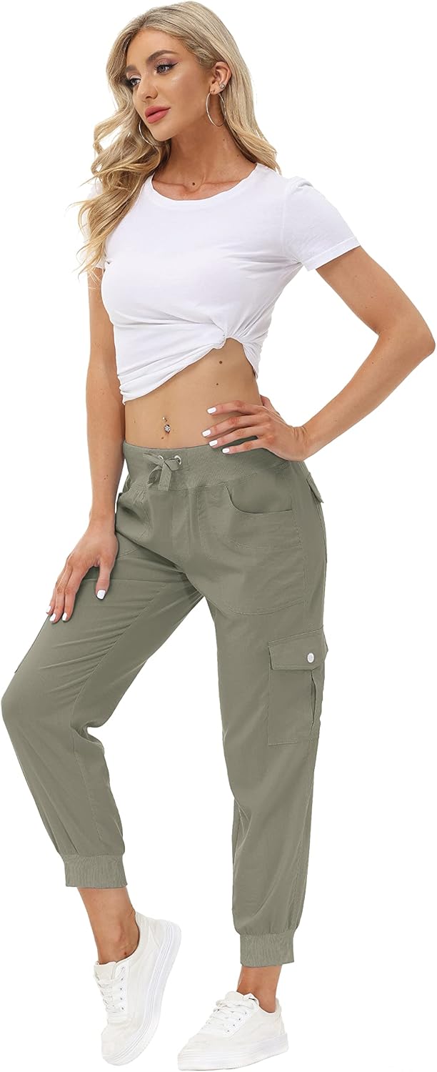 Thumbnail 5 de MoFiz Women's Lightweight Hiking Cargo Pants: Quick-Dry, Six-Pocket Comfort for Outdoor Confidence