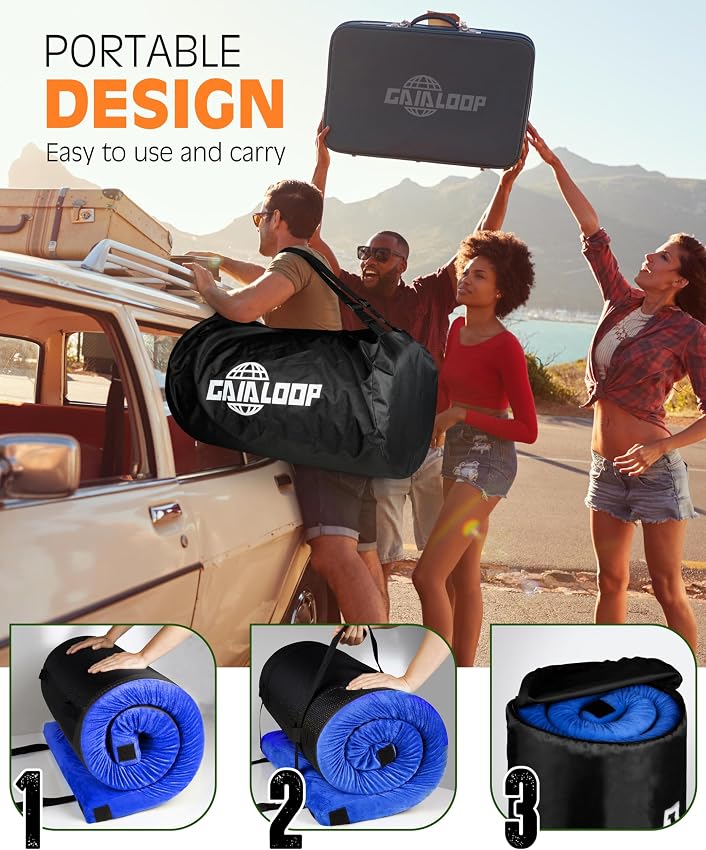 Thumbnail 5 de GAIALOOP 3-Inch Memory Foam Camping Mattress