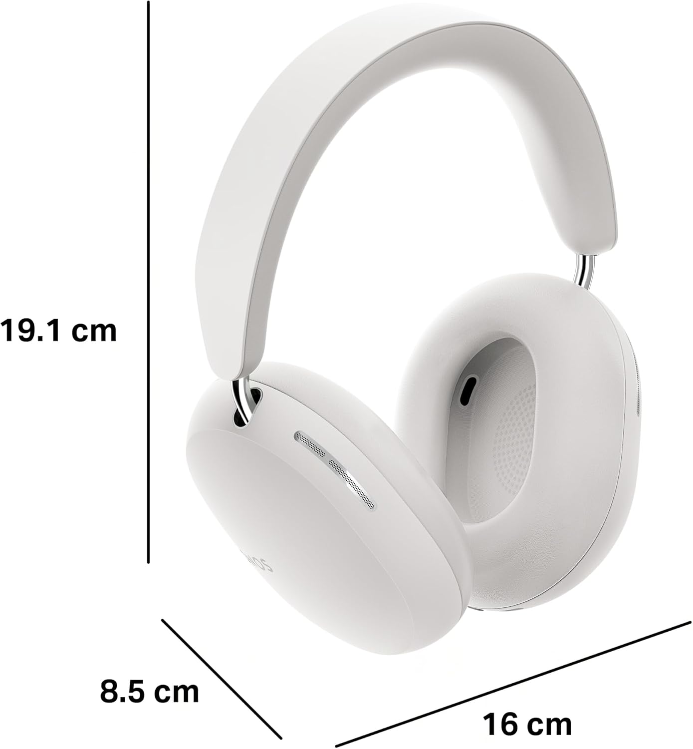 Detalle 2 de Sonos Ace noise cancelling wireless Bluetooth headphones (White) with up to 30 hours battery life and spatial audio