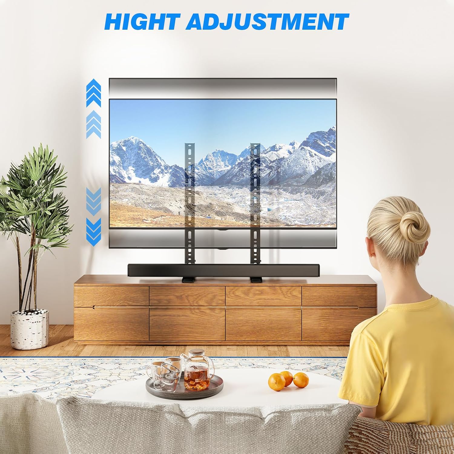 Detalle de Rfiver Universal TV Stand Mount, 110 lbs