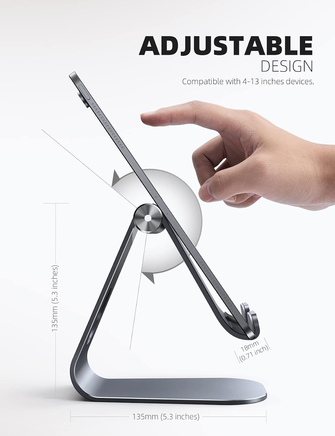 Detalle 1 de Lamicall tablet stand for iPad, adjustable