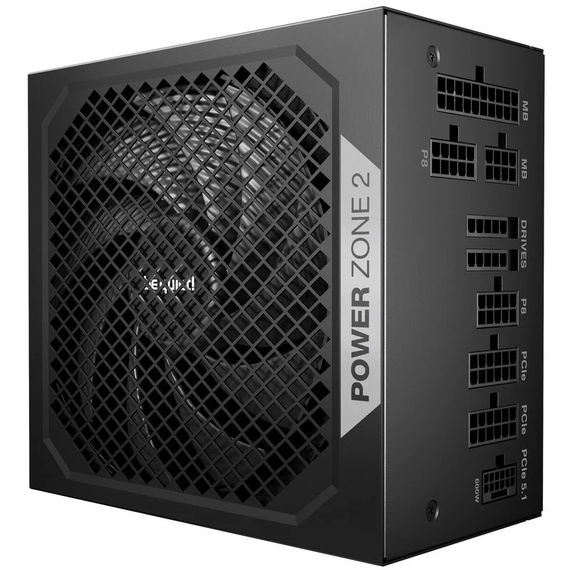 Detalle de Be quiet Power Zone 2 1000W 80 PLUS Platinum Modular: potencia eficiente y silenciosa para tu PC