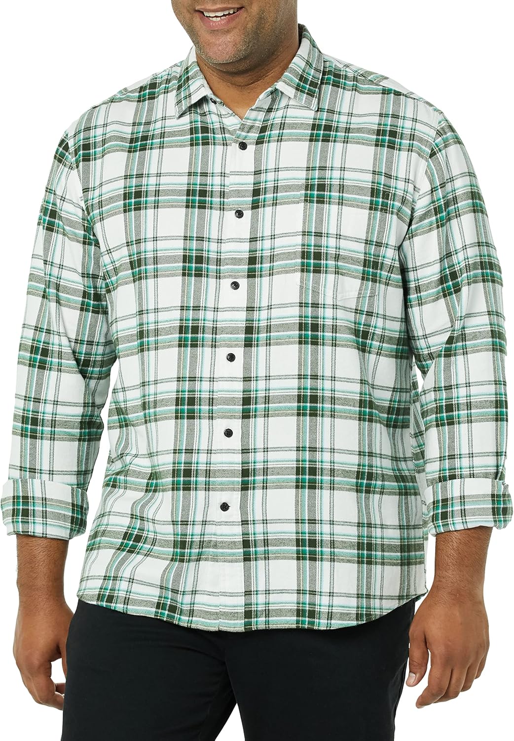 Detalle 2 de Amazon Essentials Camisa franela cuadros M
