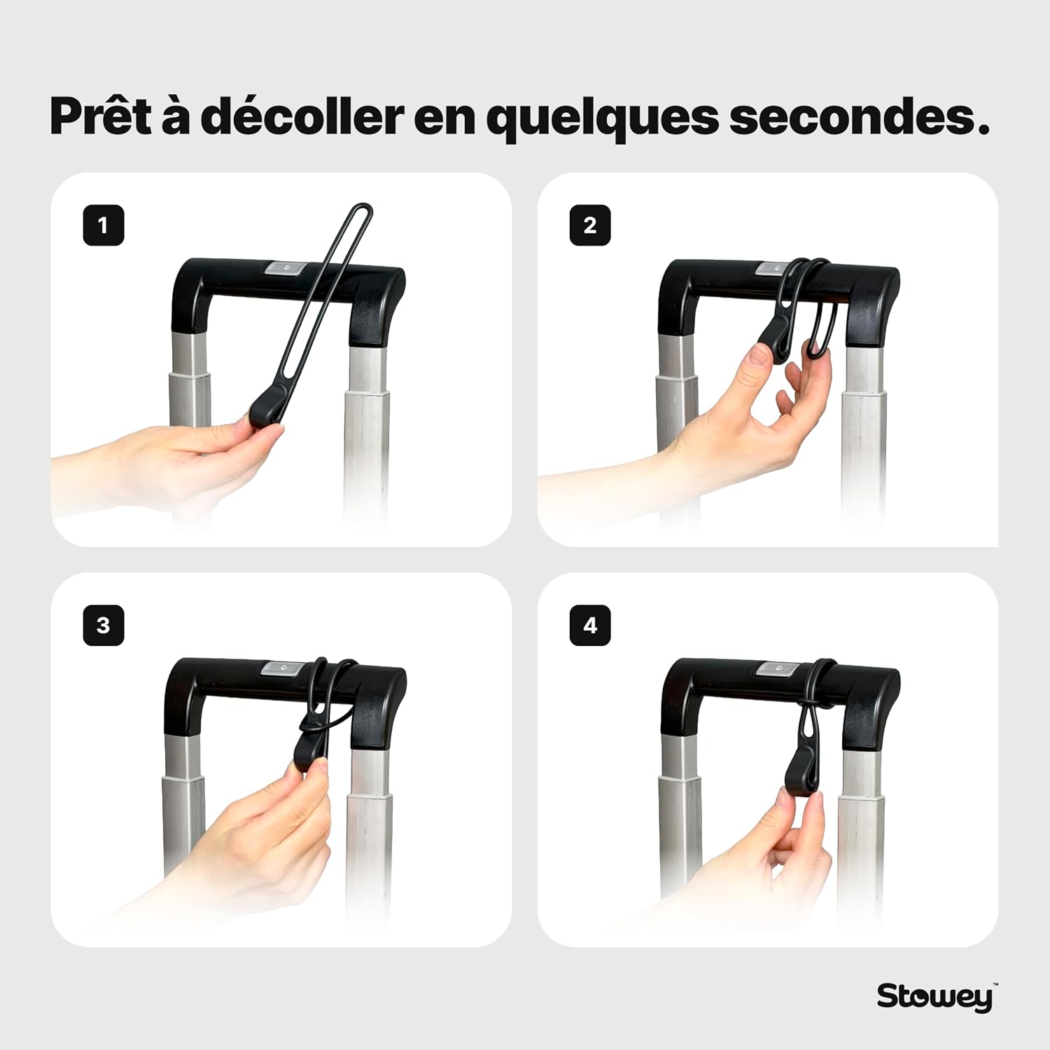 Thumbnail 4 de Lot de 4 crochets d’accroche valise Travel Essentials (jusqu’à 10 kg) pour veste & sacs