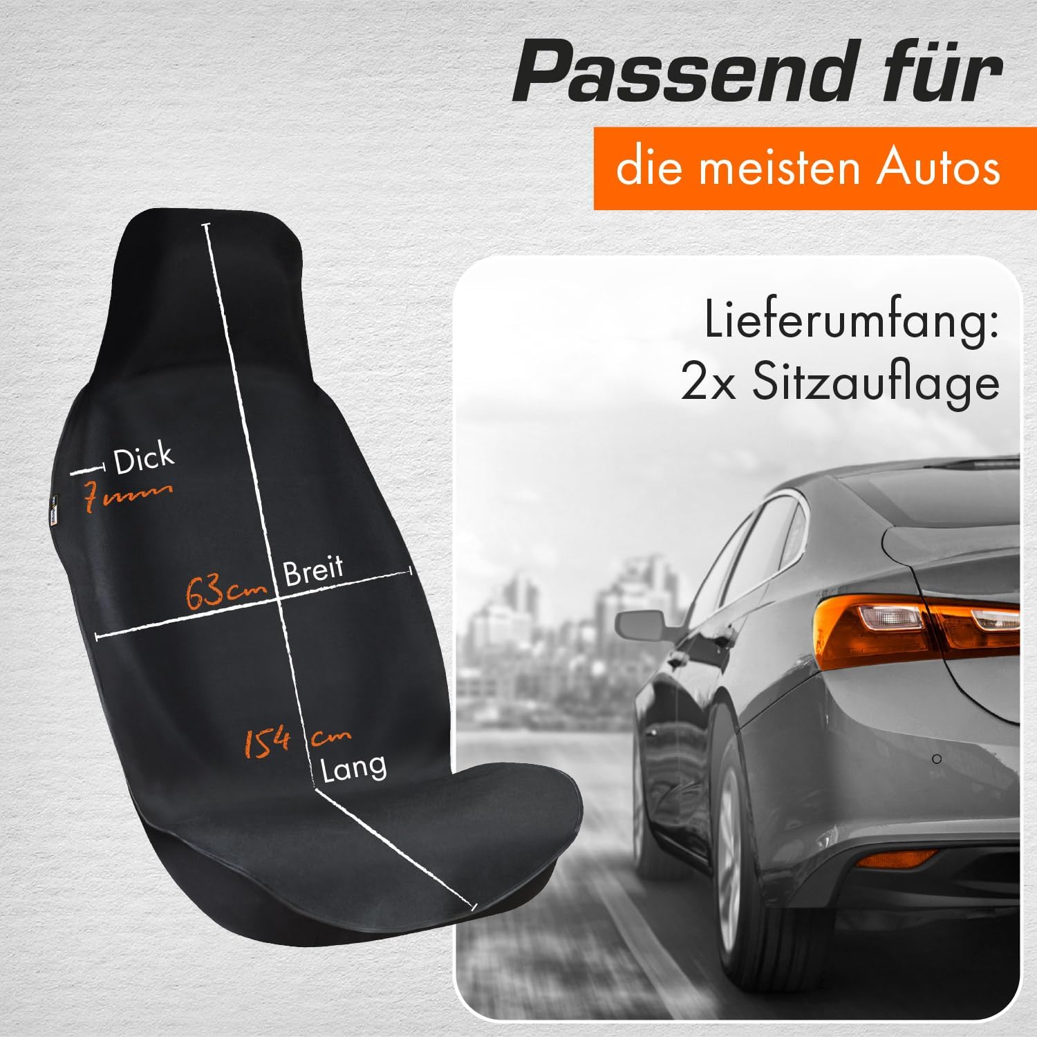 Thumbnail 4 de Upgrade4cars Autositzschoner vorne 2er-Set