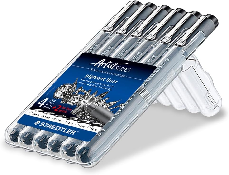 Thumbnail 1 de Staedtler Pigment Liner 6 feutres ✏️