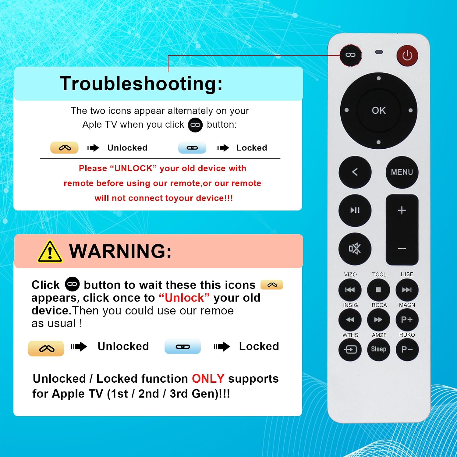 Detalle de Replacement Apple TV Remote (No Siri)
