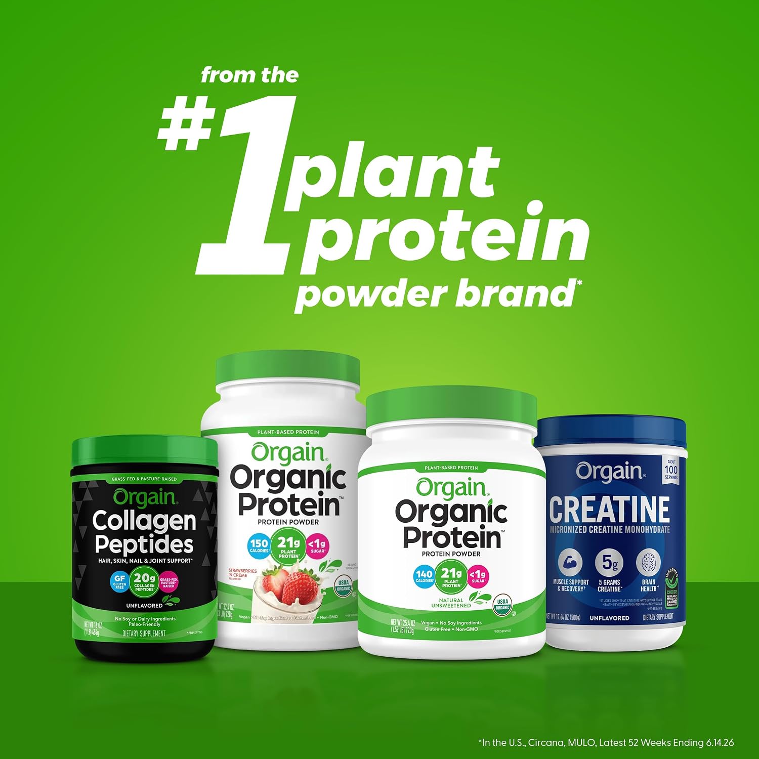 Thumbnail 6 de Orgain Organic Vegan 21g Protein Powder, Vanilla Bean (2.03 lb)