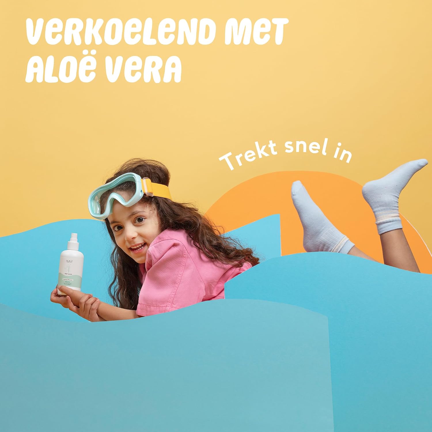 Detalle de Naïf G020 verkoelende aftersun gel met aloë vera, 100 ml
