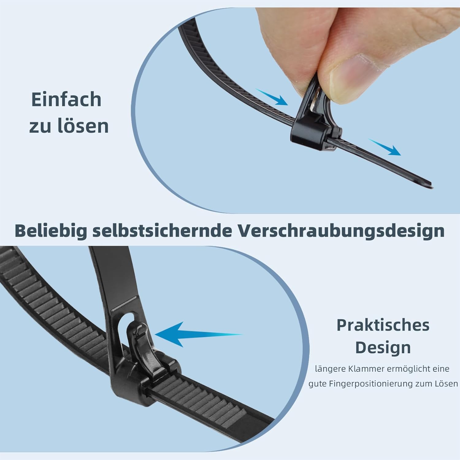 Detalle 1 de NORSHY Kabelbinder UV 20 kg Set