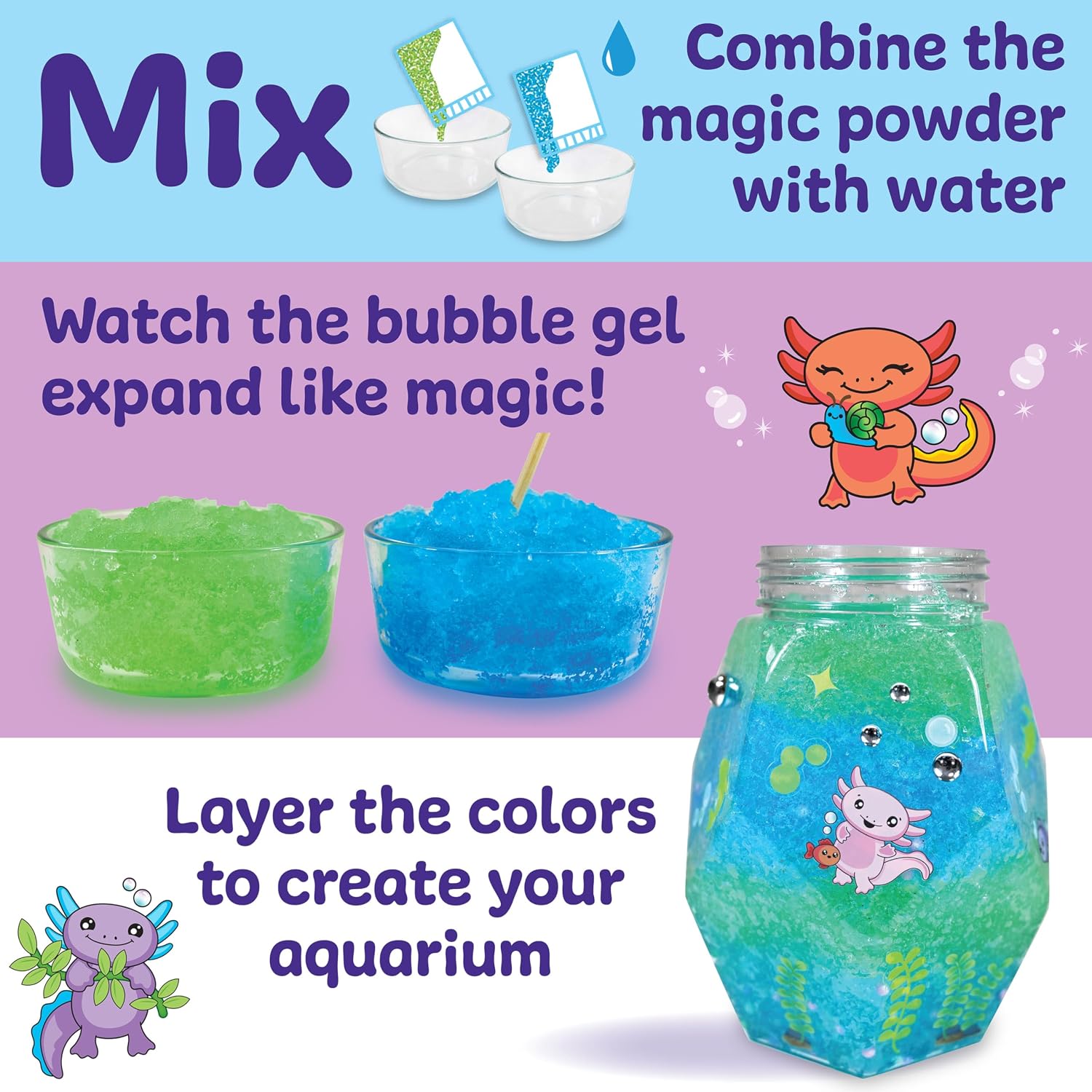 Detalle 2 de Creativity for Kids Axolotl Aquarium Craft Kit, Ages 6+