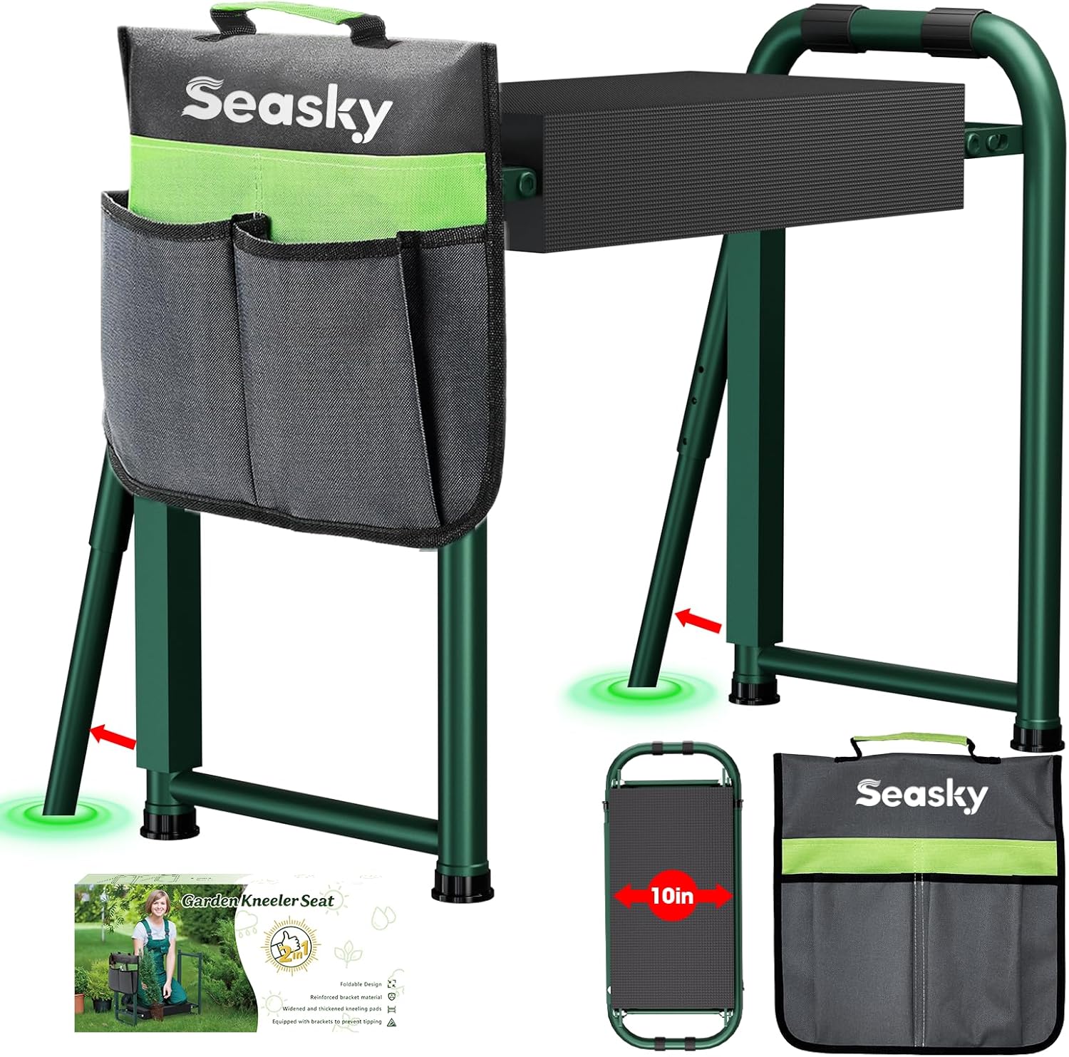 Thumbnail 6 de Seasky Garden Kneeler Seat with 400 lb capacity