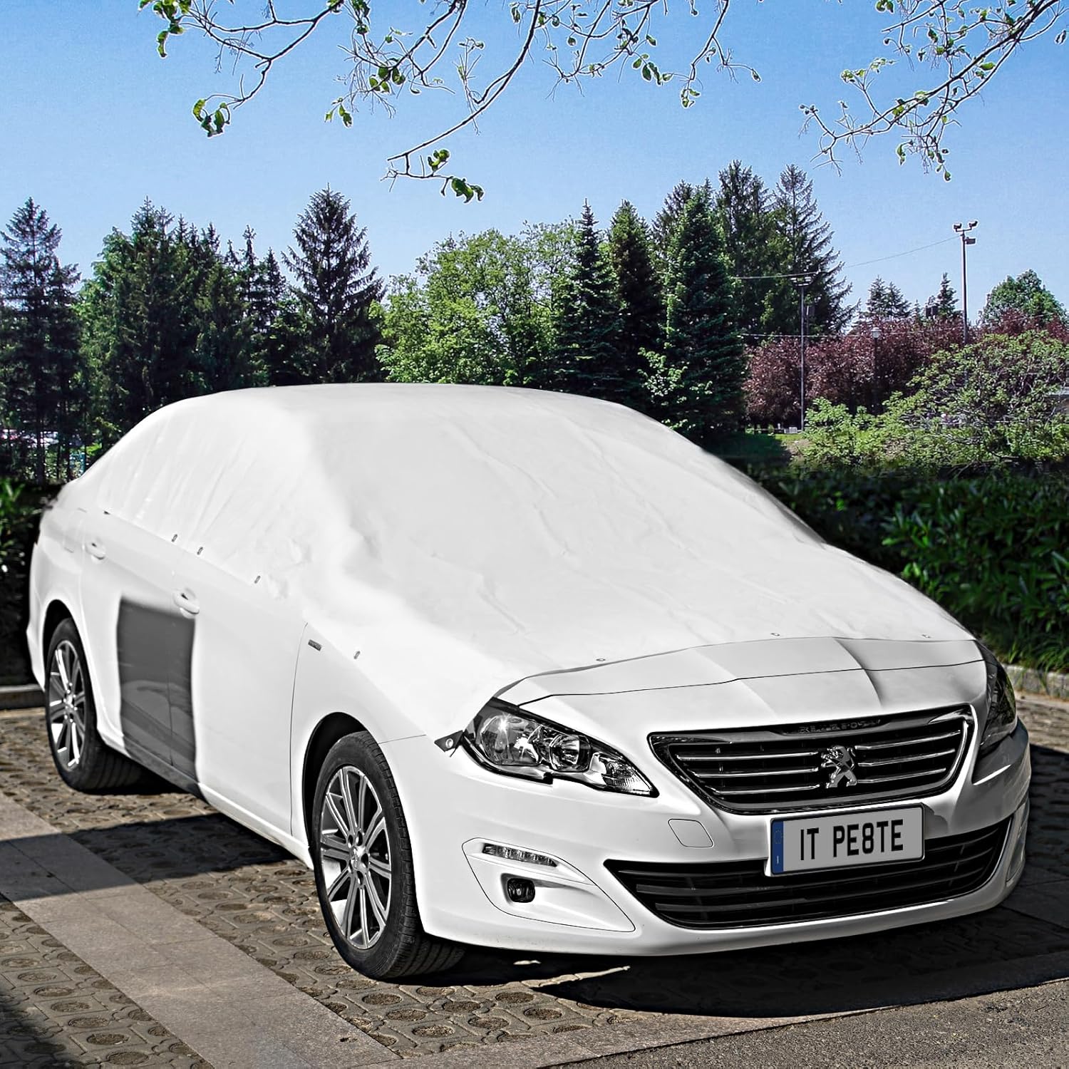 Thumbnail 5 de Bâche de protection WOLTU 3x3 m en PE 140 g/m² imperméable anti-UV avec œillets