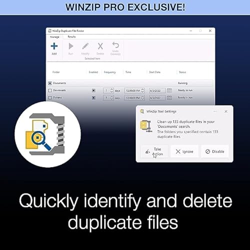 Detalle de Corel WinZip 28 Pro: Cifrado, Compresión y Copia de Seguridad para Gestión de Archivos