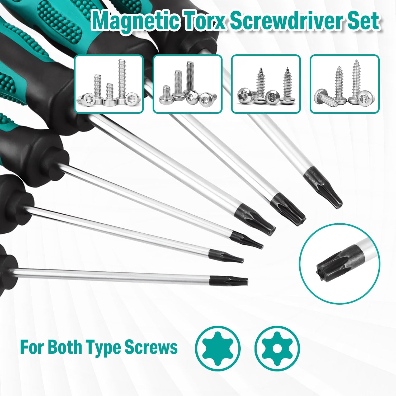 Detalle de Magnetisch Torx Schraubendreher Set 12tlg
