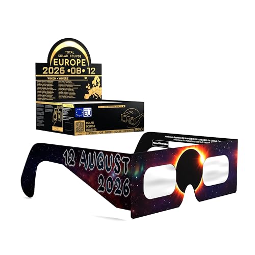 Thumbnail 8 de Gafas Eclipse Solar Homologadas Absolute Eclipse Aurora Pack 10 | ISO 12312-2 CE EPI