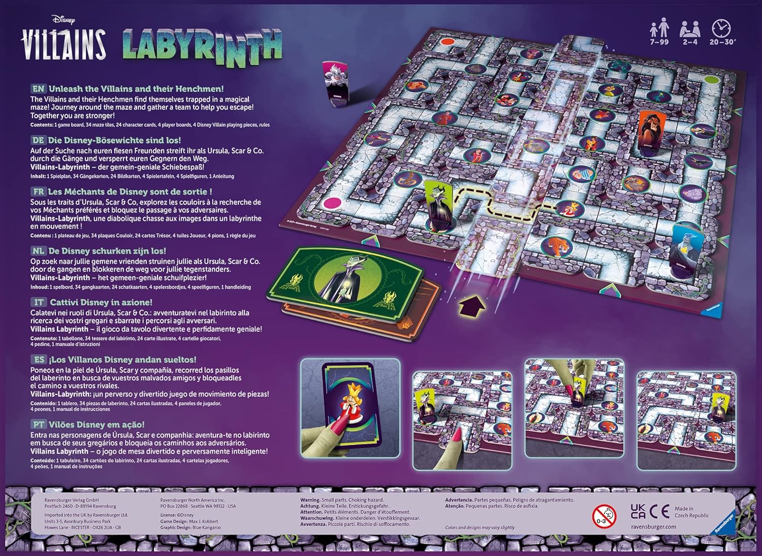 Thumbnail 1 de Ravensburger Le Grand Classique des Jeux de société – Labyrinthe Disney Villains (27271) – De 2 à 4 joueurs dès 7 ans