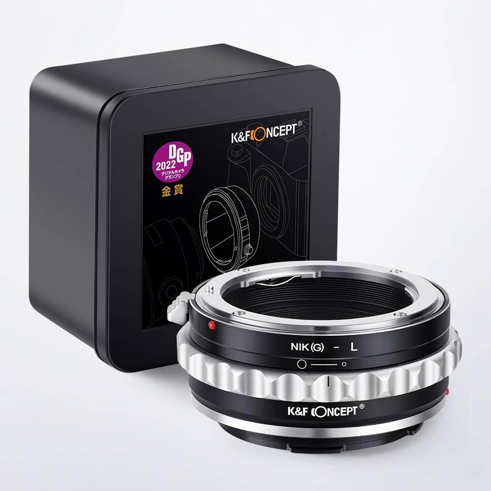 Detalle 2 de K&F CONCEPT Objektivanschlussadapter Nikon F (G-Typ) auf L-Mount – Manueller Fokus