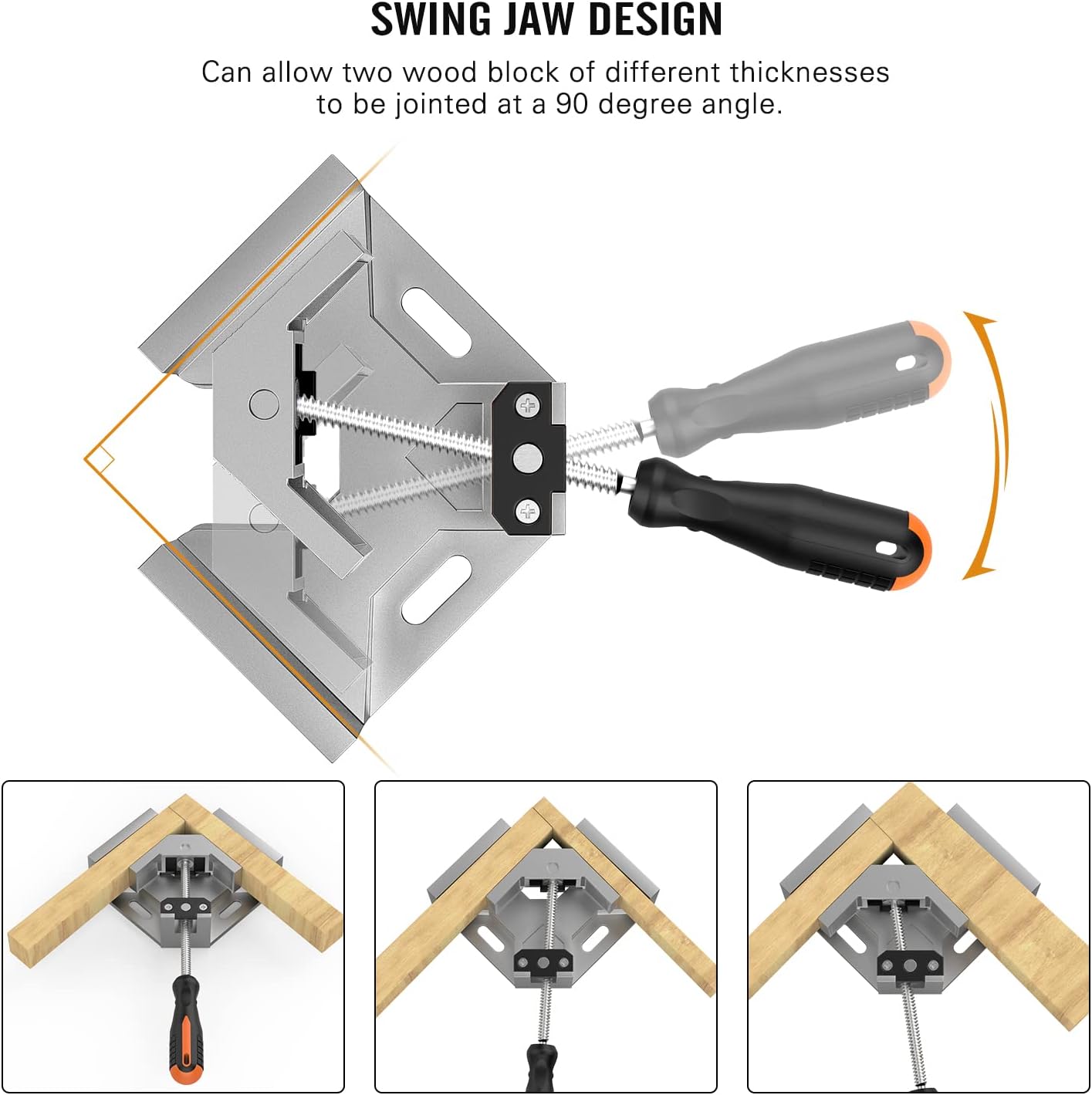 Thumbnail 5 de Housolution 8-Pack Right Angle Clamp ⚙