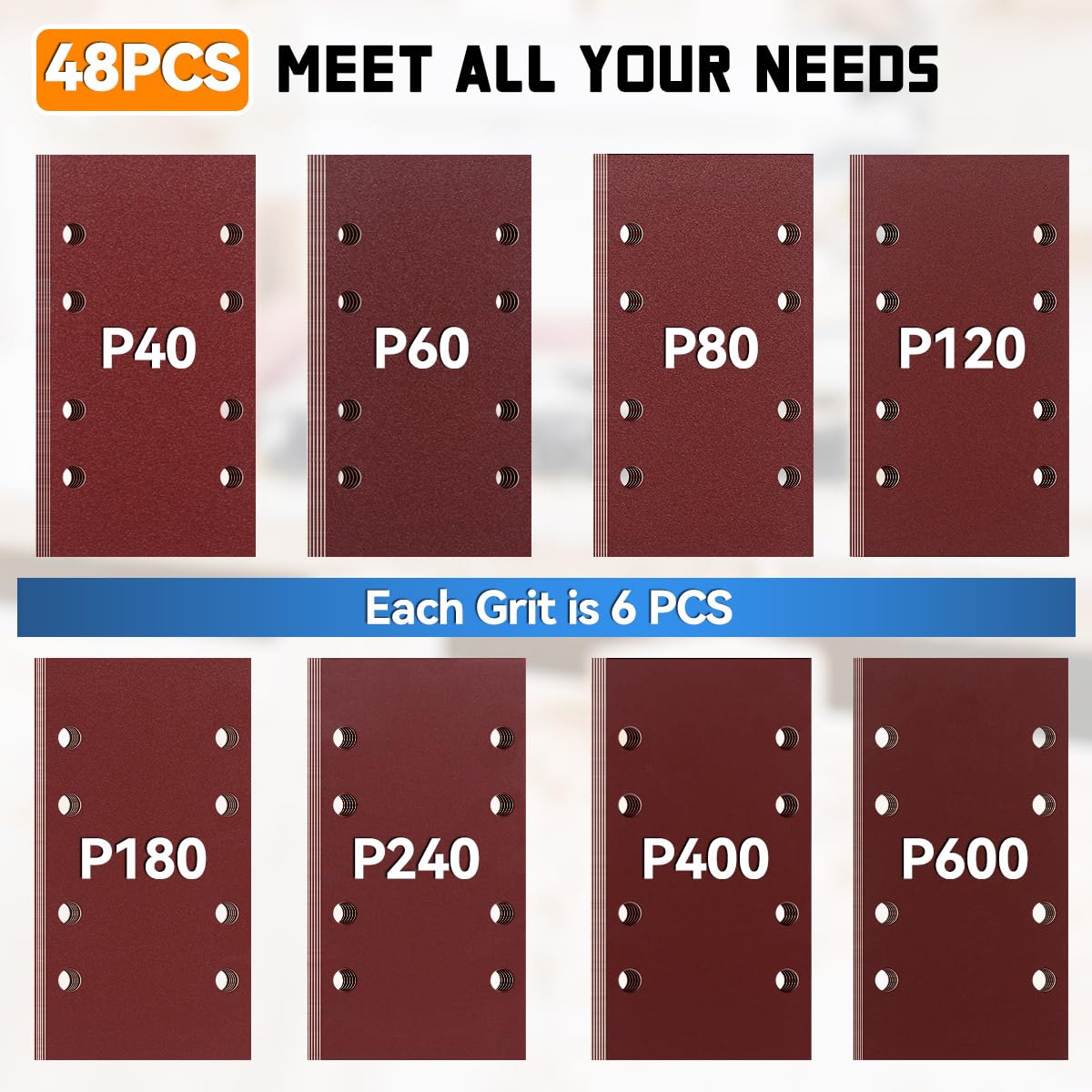 Thumbnail 1 de Sanding sheets 93 x 185mm