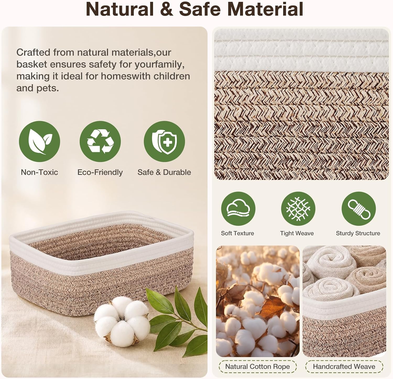 Detalle de Woven Storage Baskets, 3-Pack
