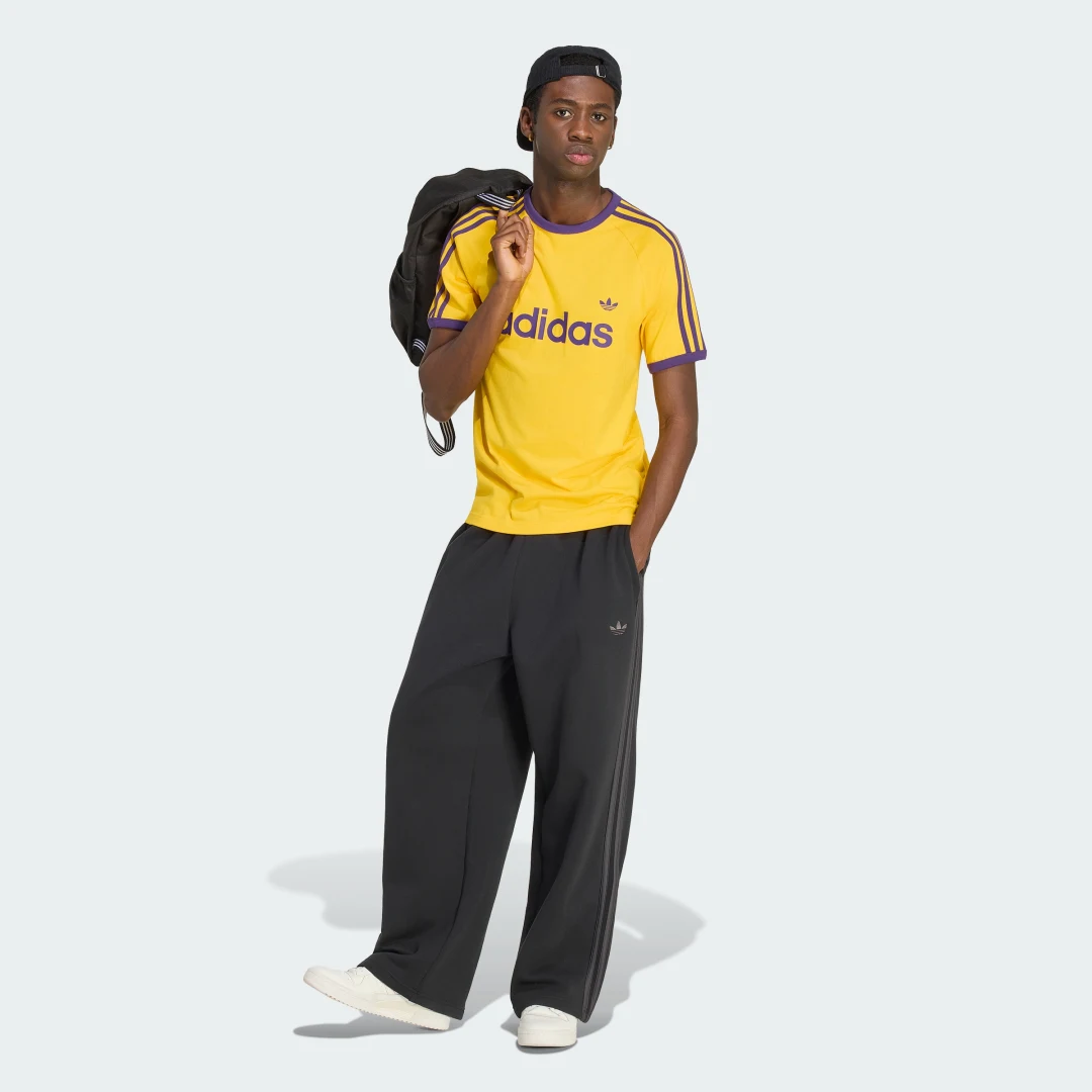 Thumbnail 2 de Camiseta 3-Stripes Slim Ringer de Adidas: color Amarillo