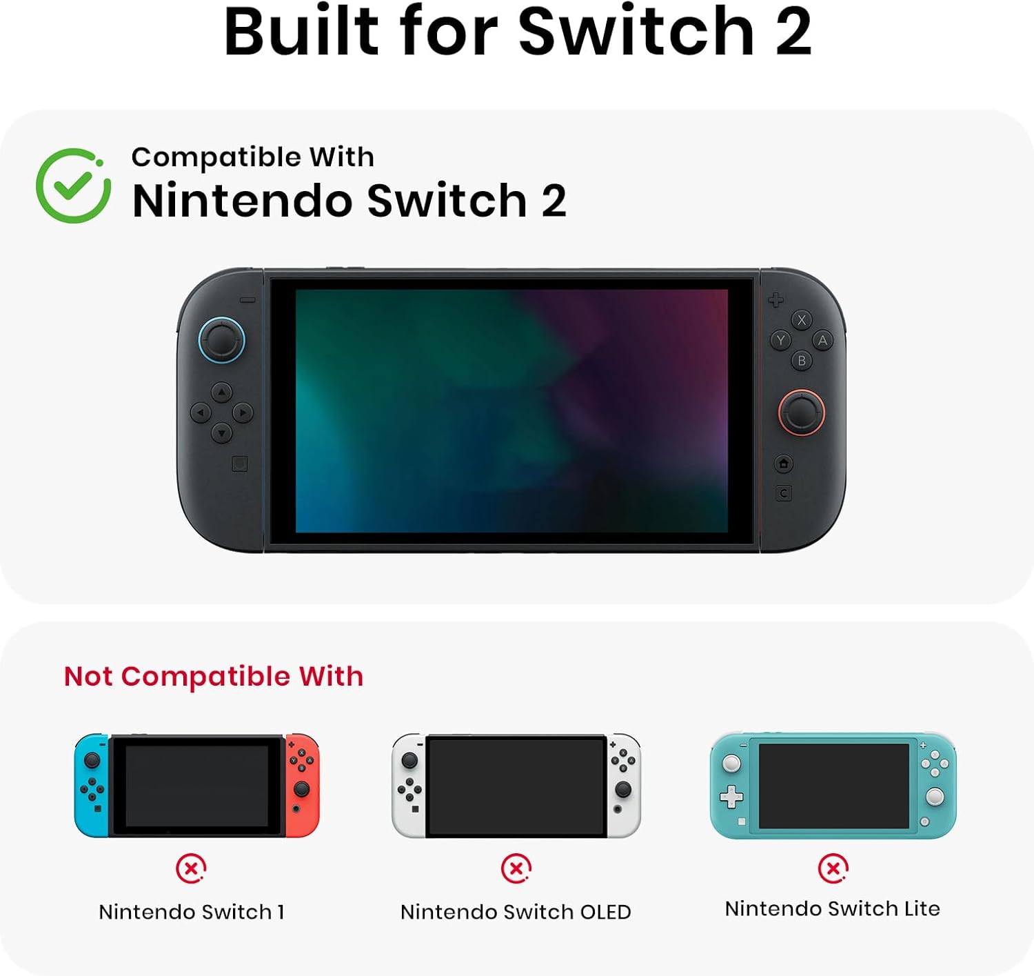 Thumbnail 5 de Lmcpa Custodia per Nintendo Switch 2 con 22 slot per giochi