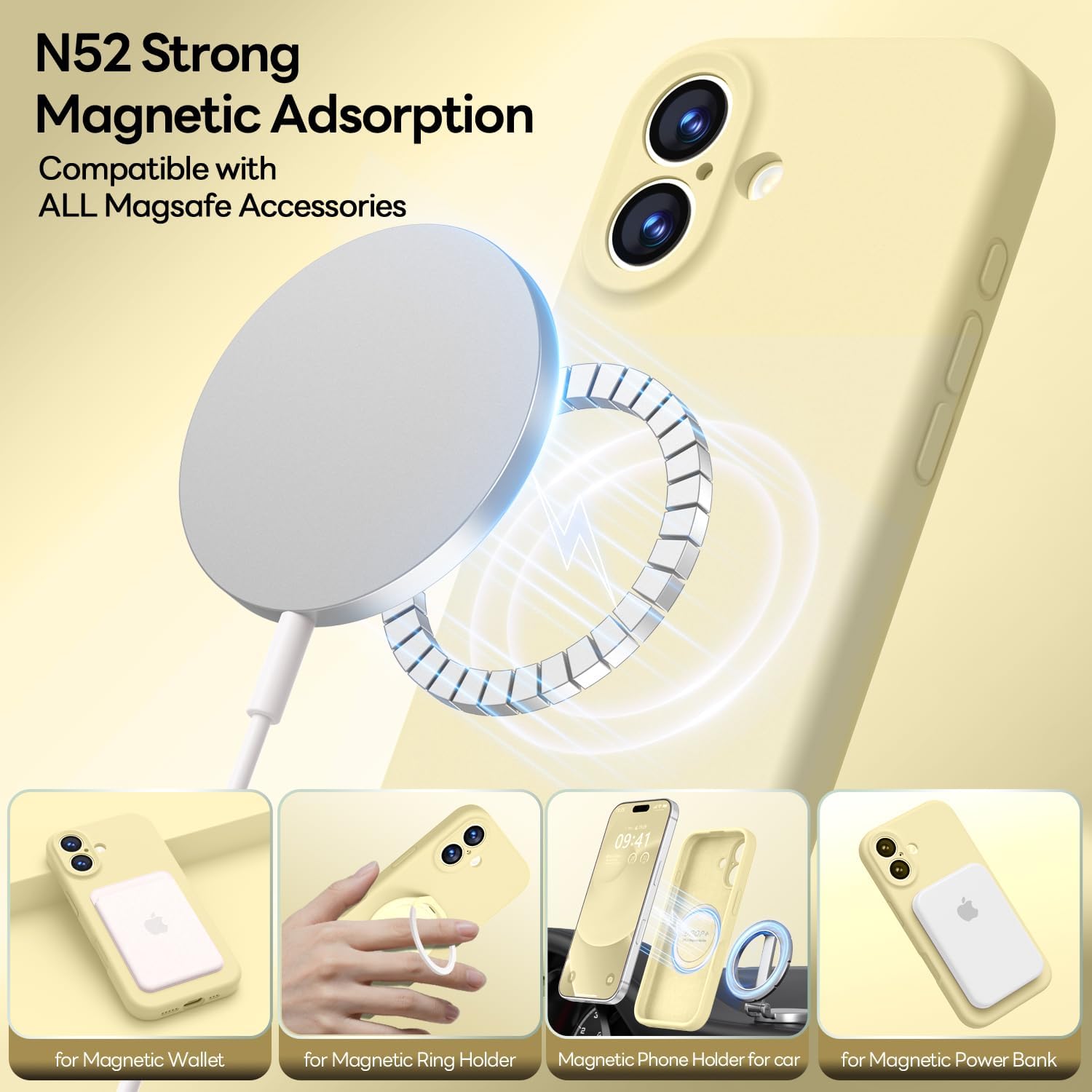 Detalle 2 de LOVE 3000 LO-1728 iPhone 17ケース 6.3インチ対応 プレミアムシリコン・MagSafe対応