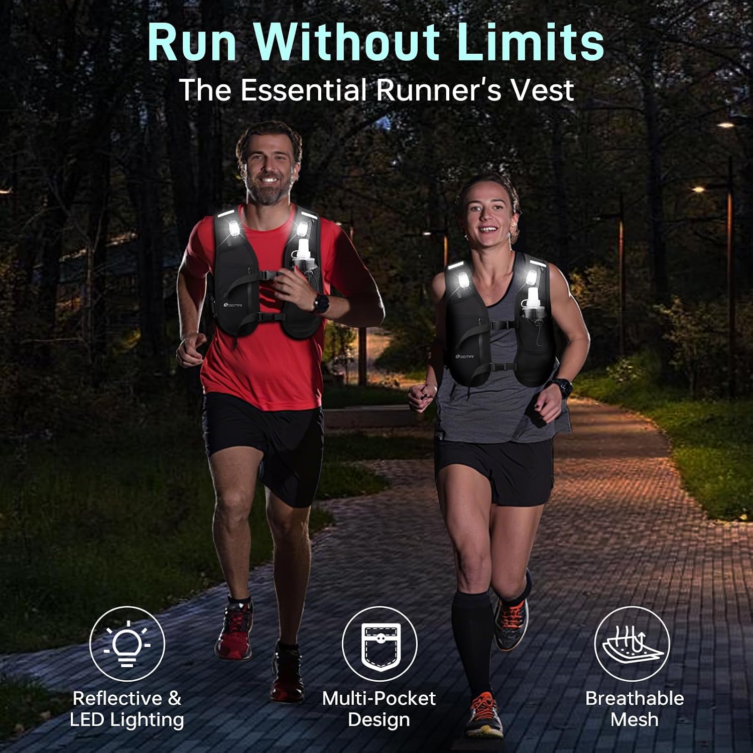 Thumbnail 6 de semai LED Running Vest 500 ml hydration vest 🏃♀
