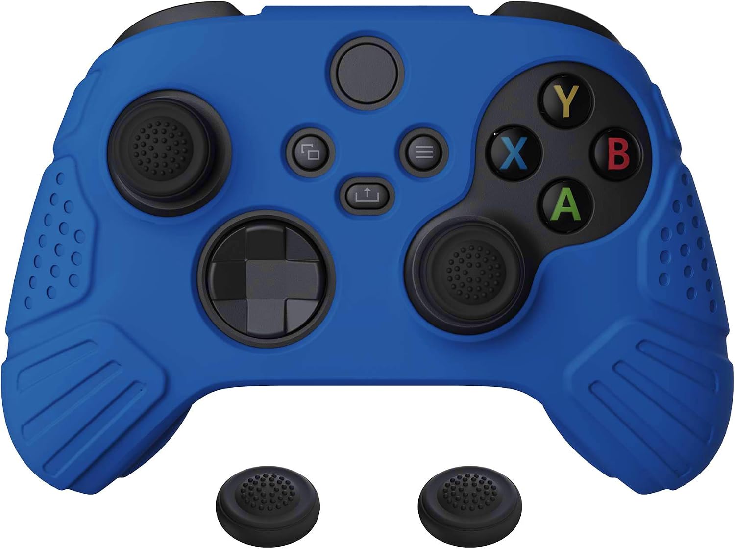 Detalle de eXtremeRate PlayVital Guardian Edition Blue Silicone Case for Xbox Series S/X Controller (Model 1914)