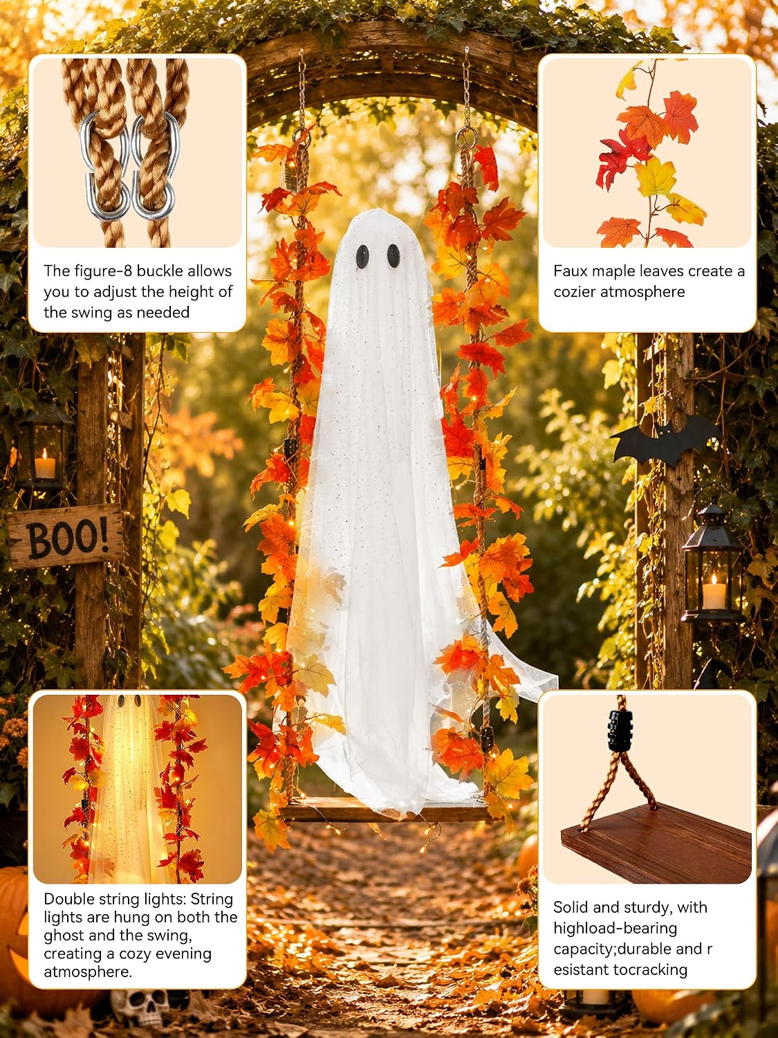 Thumbnail 5 de AYGXU Halloween Ghost Decoration, 5.3 ft