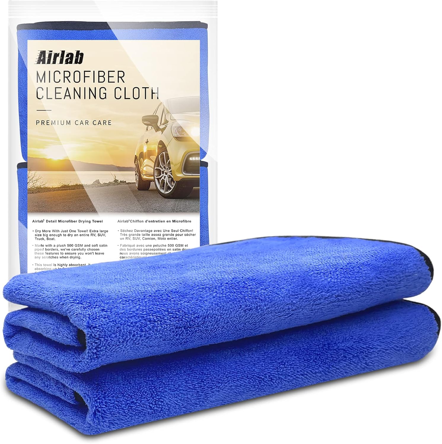 Thumbnail 6 de Airlab Carbon Microfiber Towels for Car Glass & Detailing (Pack of 3) – Lint-Free, Streak-Free Cleaning Cloths