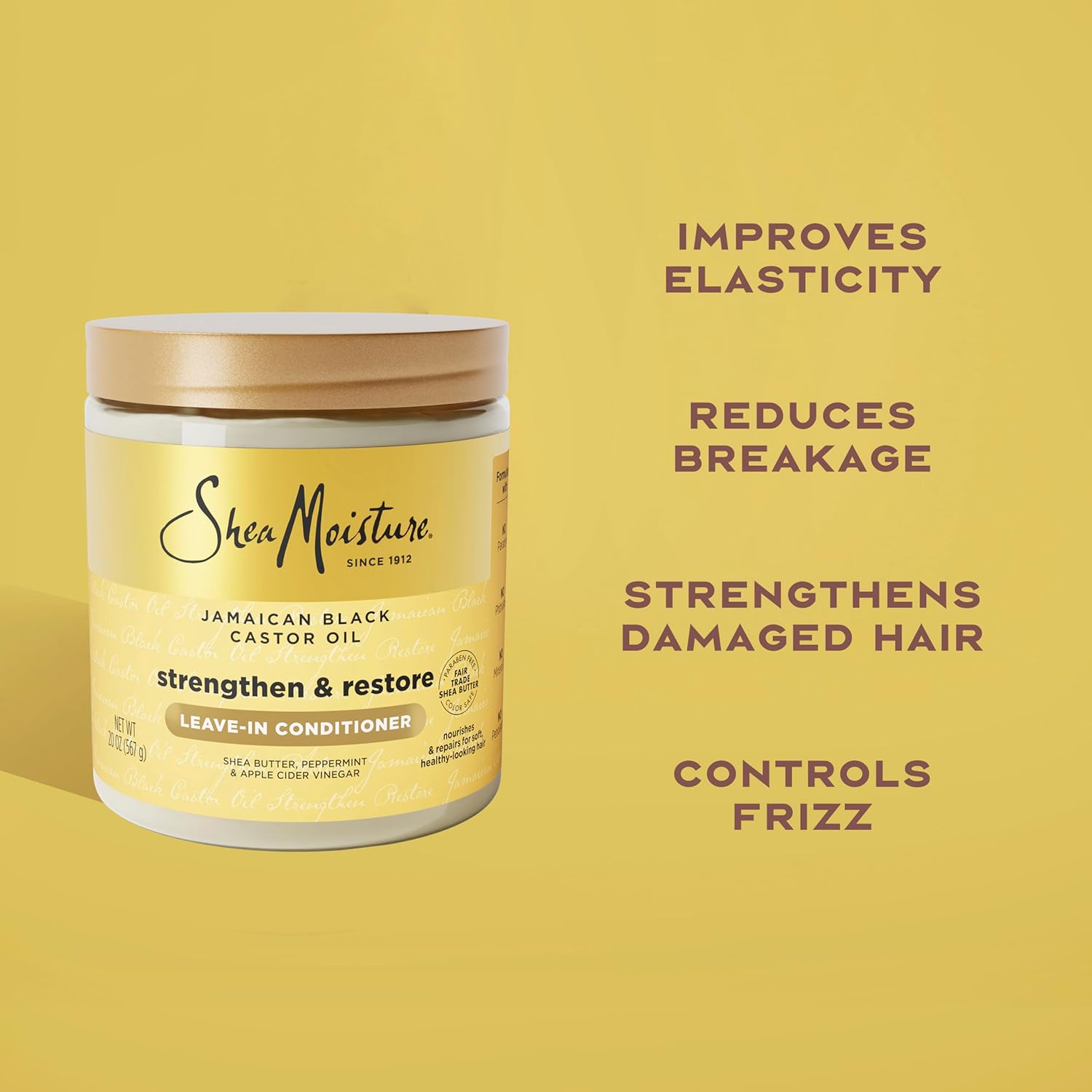 Thumbnail 3 de SheaMoisture Jamaican Black Castor Oil Leave-In Conditioner (20 oz) for Softer, Easier Styling