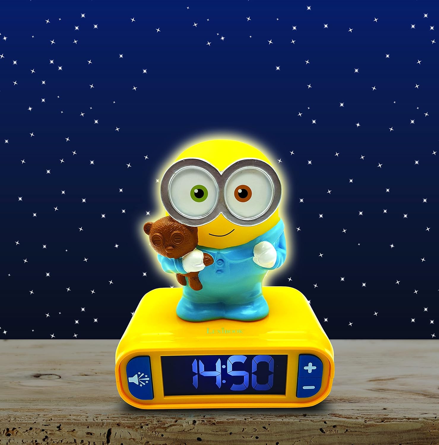 Detalle de Lexibook Ich - Einfach unverbesserlich Minions Bob Nachtlicht-Wecker RL800DES