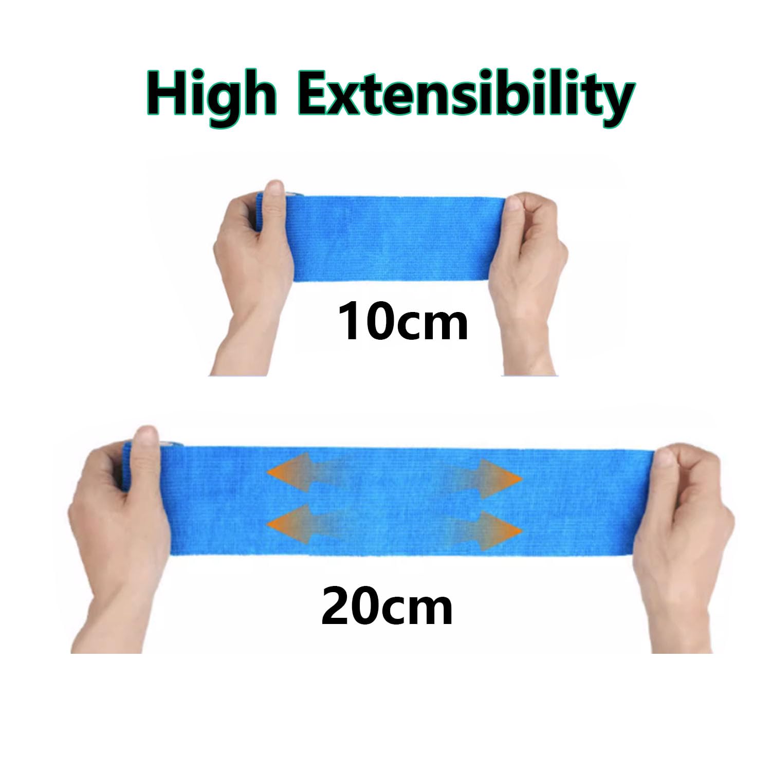 Thumbnail 3 de ANAMPION 8 Rolls Self-Adhesive Football Sock Tape 5cm x 4.5m (Flesh Coloured) – Elastic Cohesive Bandage Wrap