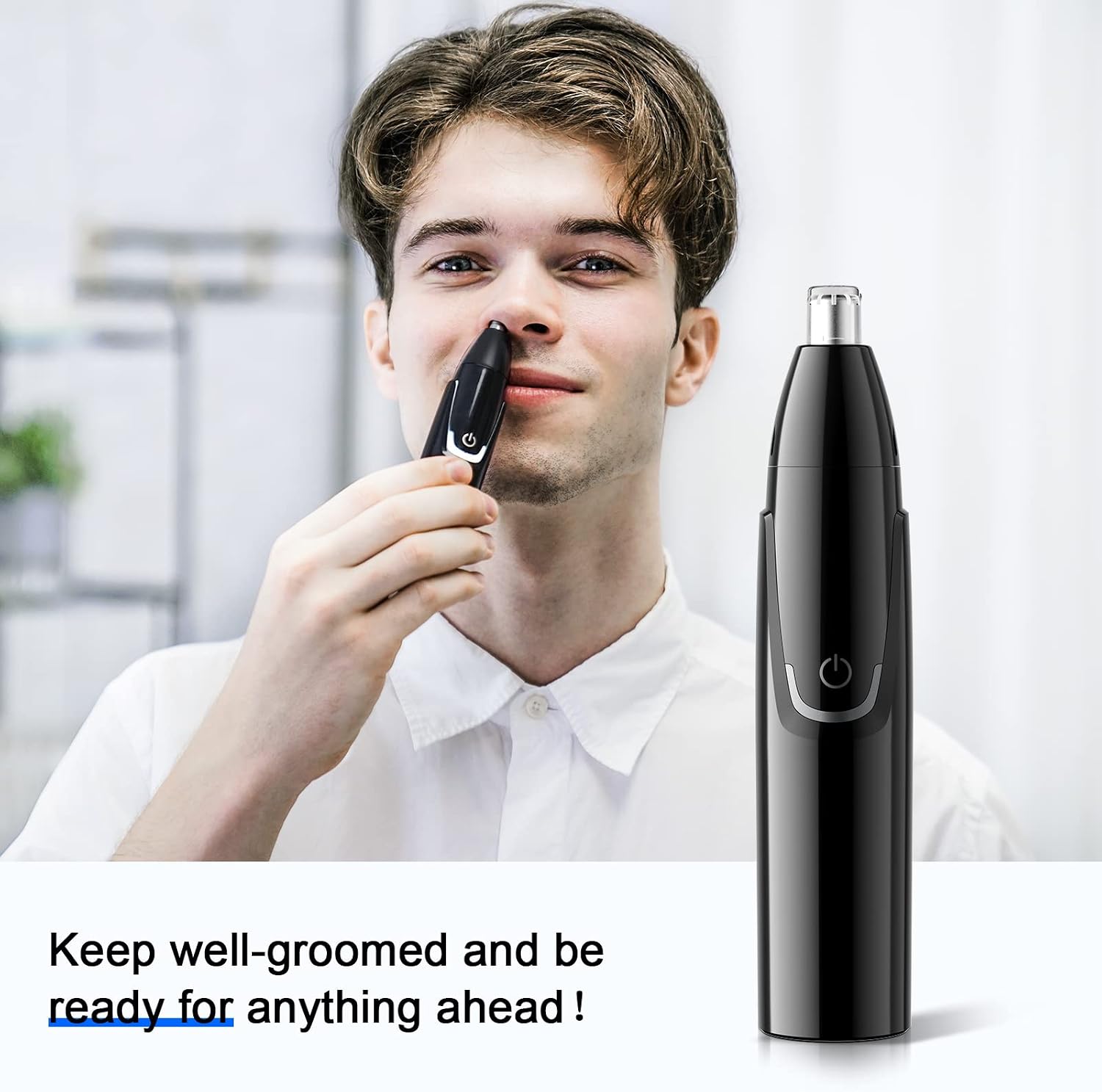 Detalle de ZORAMI Rechargeable Ear and Nose Hair Trimmer - 2026 Professional Painless Eyebrow & Facial Hair Trimmer