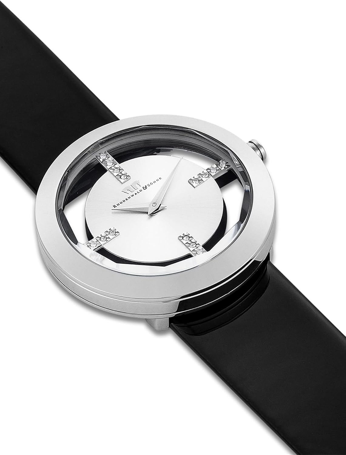 Thumbnail 6 de Rhodenwald & Söhne 10010014 : montre femme analogique à quartz en acier inox et bracelet cuir
