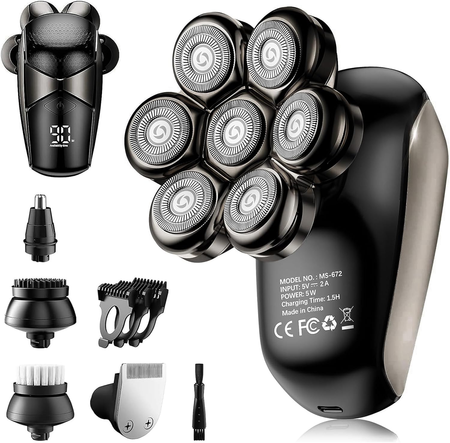Detalle de SHPAVVER Turbo Speed Head Shaver 90 min