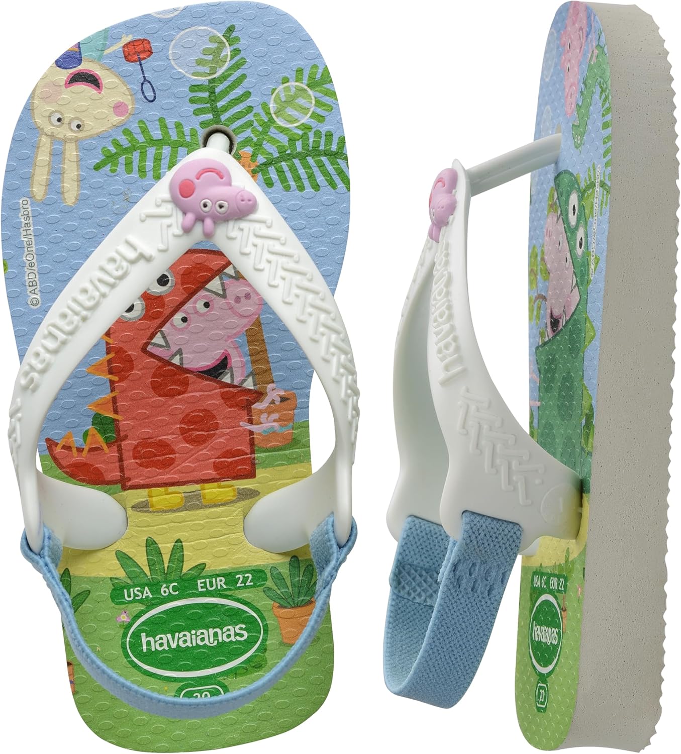 Thumbnail 5 de Havaianas Baby Peppa Pig Unisex Kinder FlipFlop White 21 EU – komfortabler Allrounder für kleine Füße