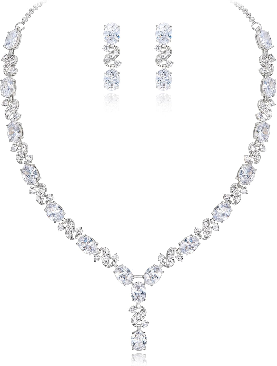 Thumbnail 6 de Set gioielli Clearine Donna con collana e orecchini a forma infinita, zirconia cubica e box regalo