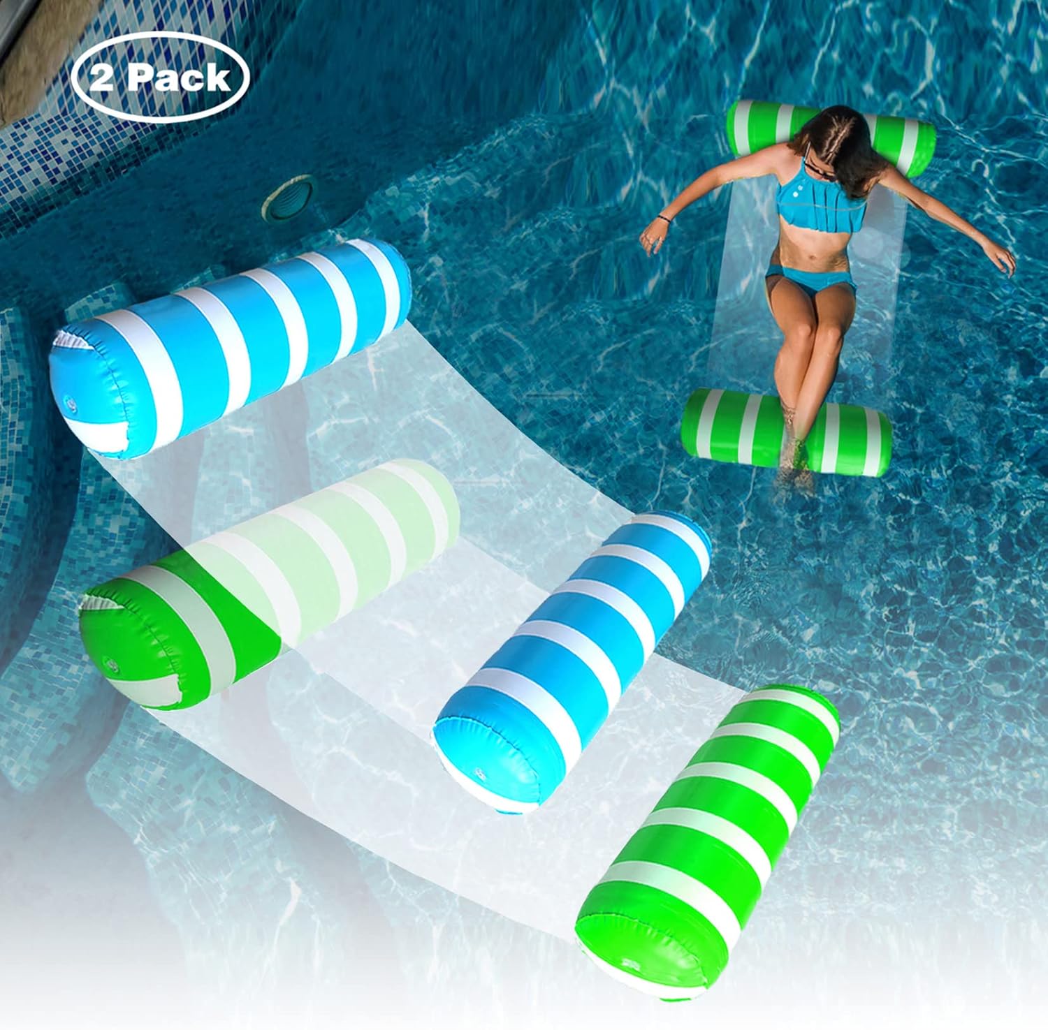 Detalle de Inflatable Pool Floats Water Hammock 51