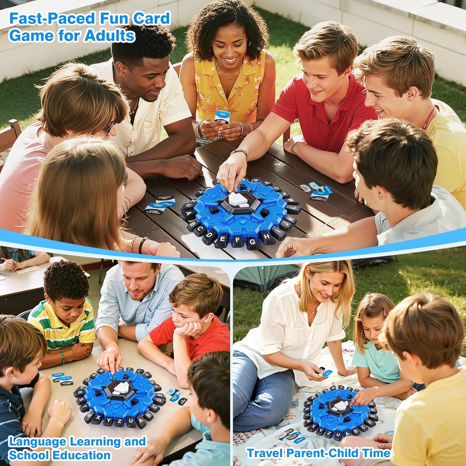 Detalle de Word Game: a fast, family-friendly alphabet challenge for 2–8 players