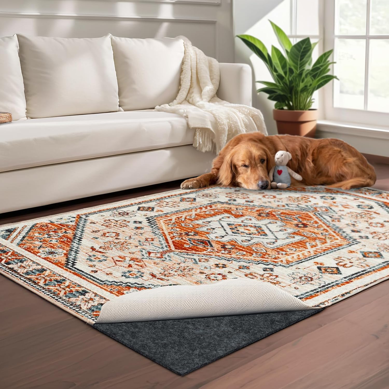 Detalle de 100% Waterproof Rug Pad for All Floors 8x10 ft ๐