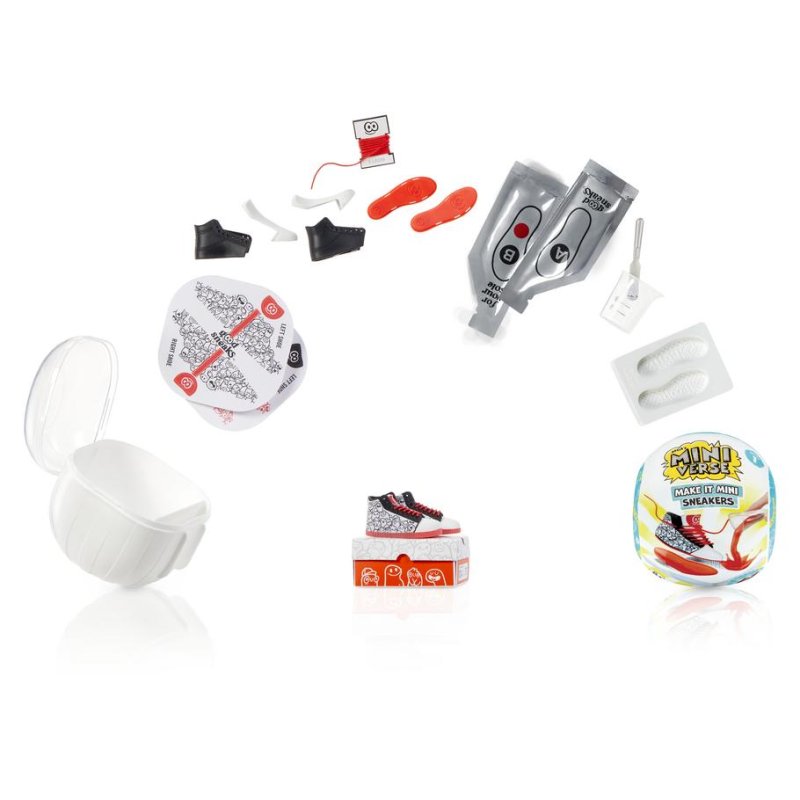 Detalle de Kit creativo MGA Miniverse Make It Mini Sneakers: zapatillas en resina para niños