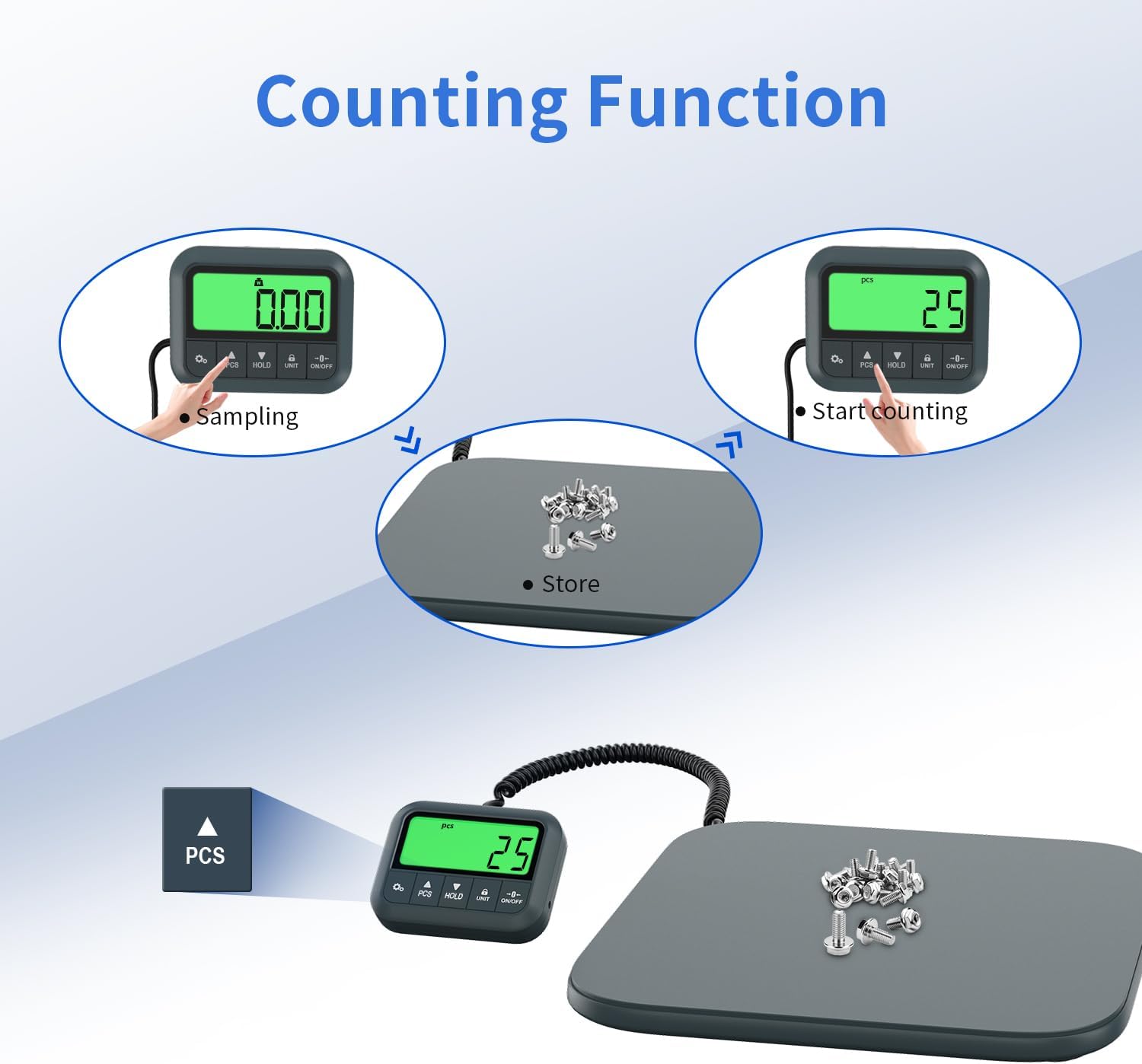 Thumbnail 4 de UNIWEIGH Digital Shipping Scale 440 lb