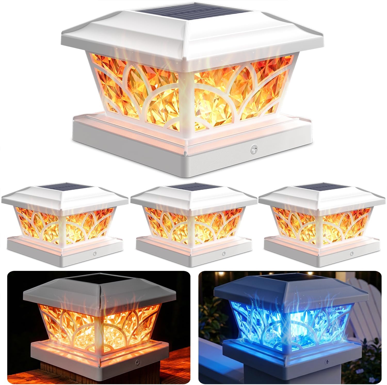 Thumbnail 6 de SIEDiNLAR Solar Post Cap Lights 4 Modes