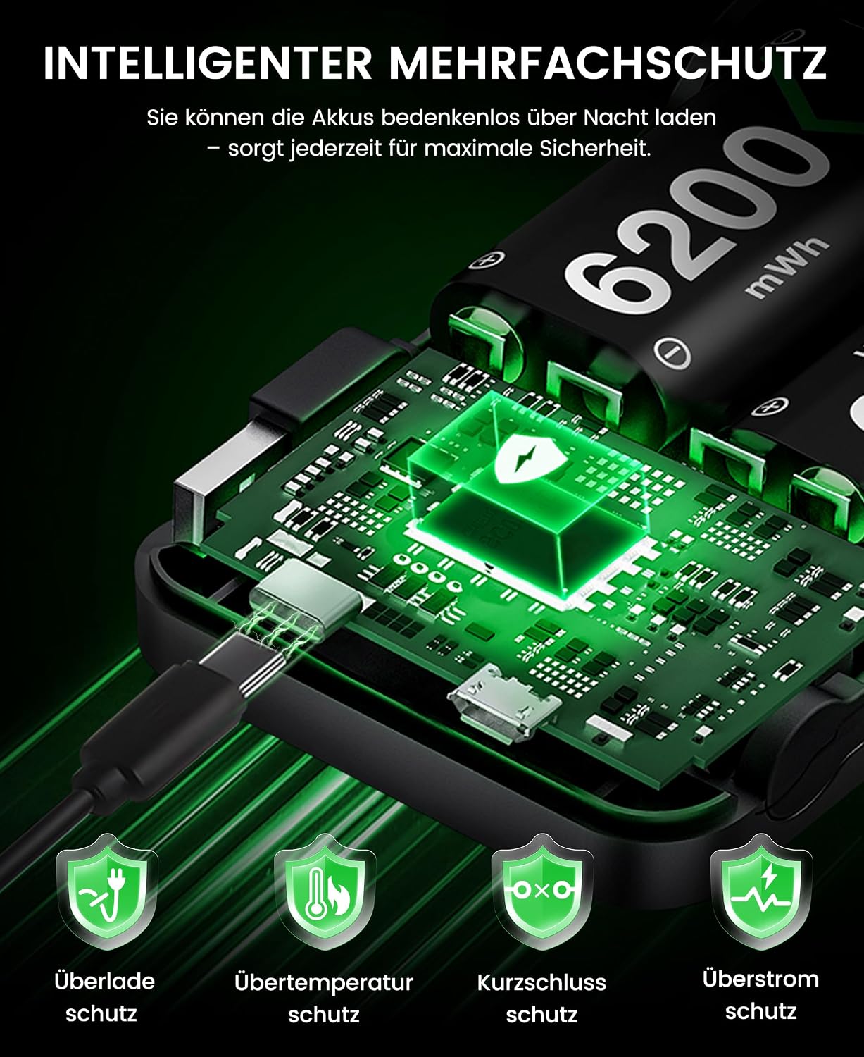 Detalle 2 de Akku 6200mWh für Xbox Controller