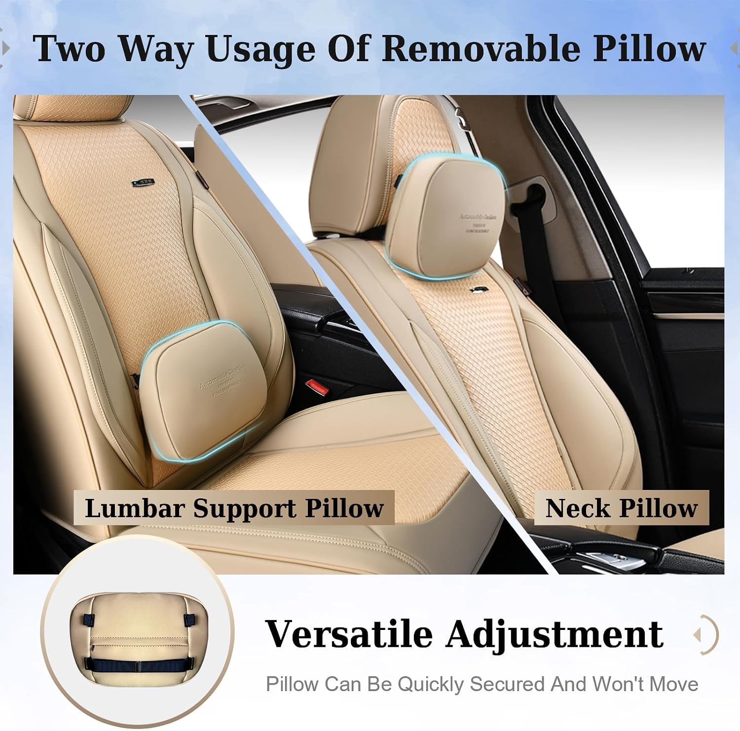 Detalle de Coverado Car Seat Covers in Nappa Leather