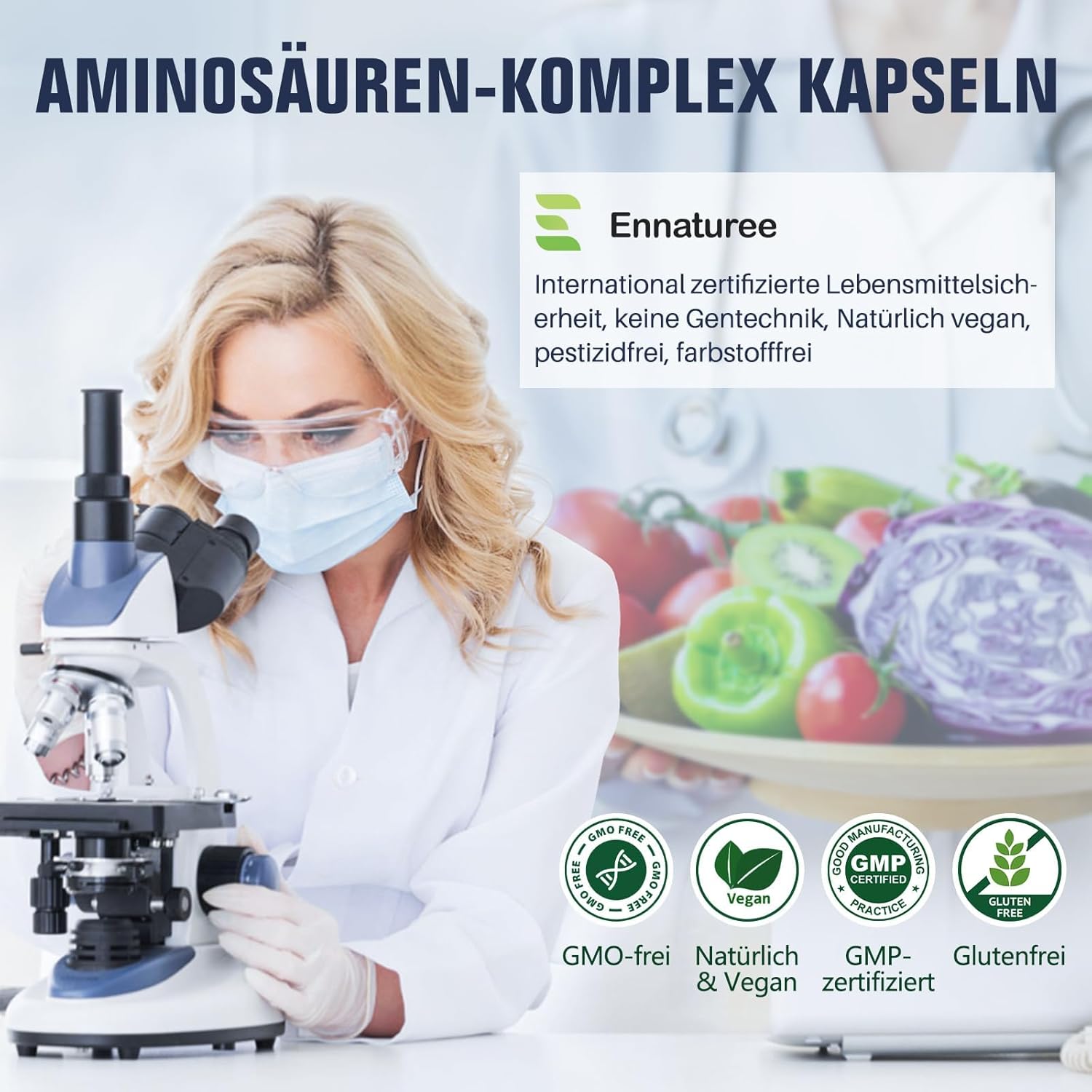 Thumbnail 6 de 18 Aminosäuren Komplex 120 Kapseln 💊