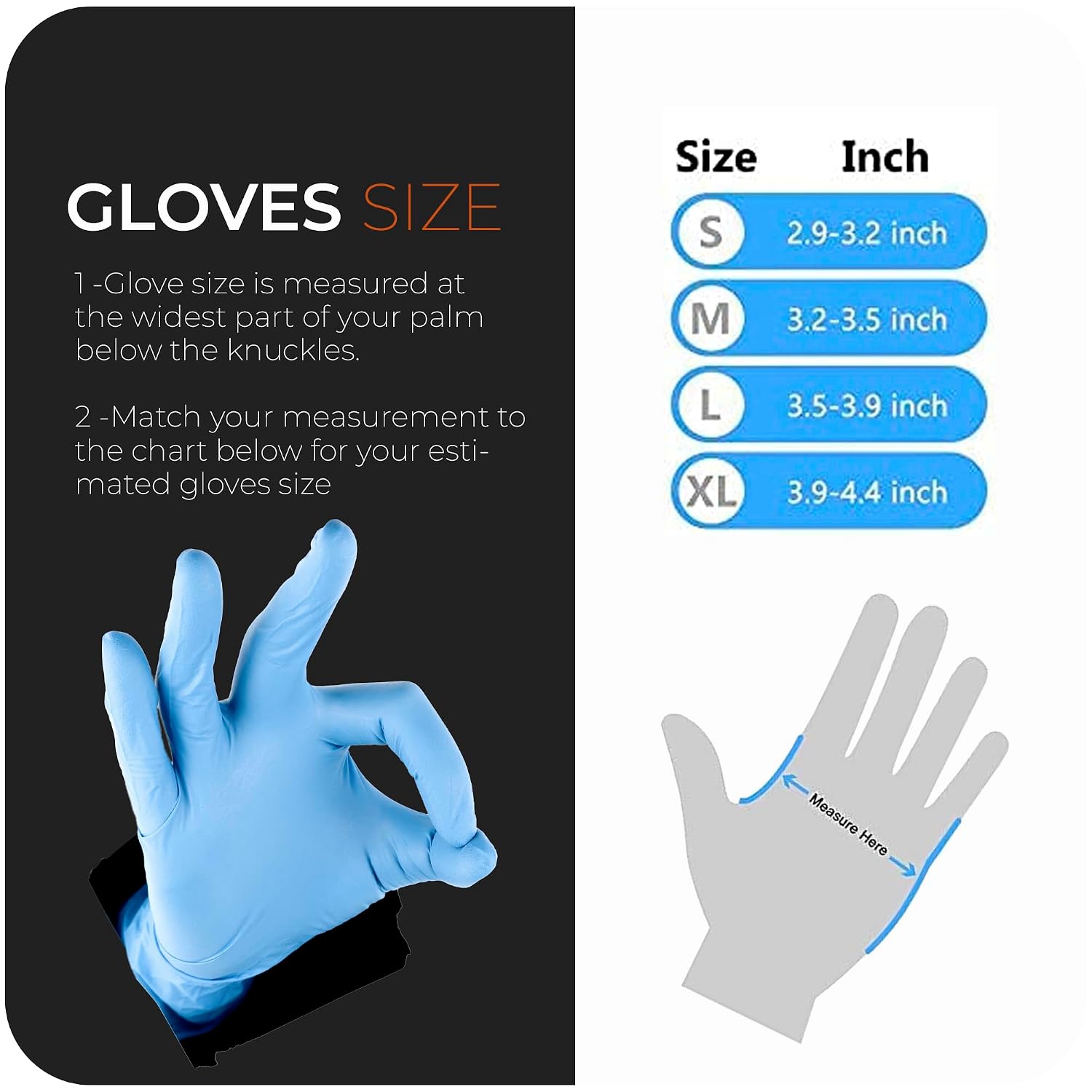 Thumbnail 6 de The Real Touch Blue Professional Nitrile Powder Free Gloves (Medium) – Pack of 100